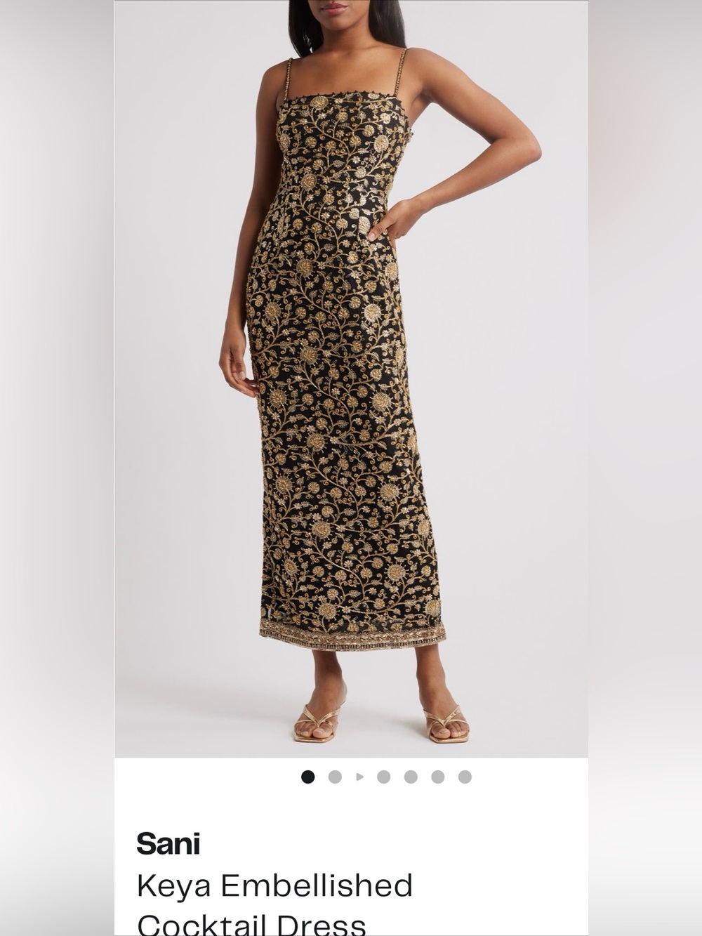 NWT SANI Keya embellished cocktail dress size 16 $550 MSRP size XL 14/16